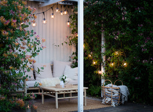 A Cosy Outdoor Space Gets a Lighting Update!