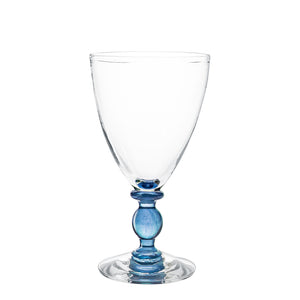Mundblæst Balu rødvinsglas, blå - designet af Pernille Bülow