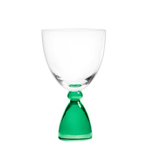 Mundblæst DotCom hvidvinsglas, grøn - designet af Pernille Bülow