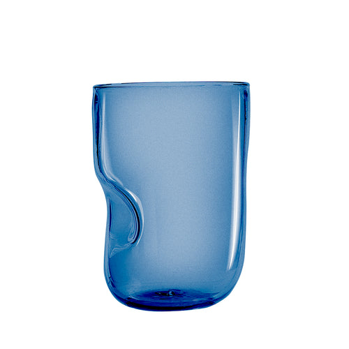 Mundblæst fingerglas, blå - design og håndlavet af Pernille Bülow