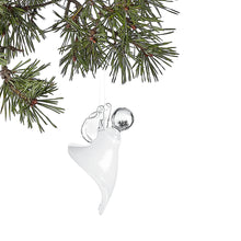 Håndlavet Engel juleophæng, hvid - julepynt designet af Pernille Bülow