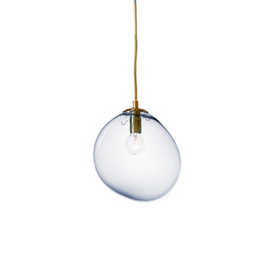 Mundblæst SKY glaslampe medium, grå - designet af Pernille Bülow