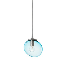 Mundblæst SKY glaslampe small, turkis - designet af Pernille Bülow