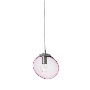 Mundblæst SKY glaslampe small, pink - designet af Pernille Bülow