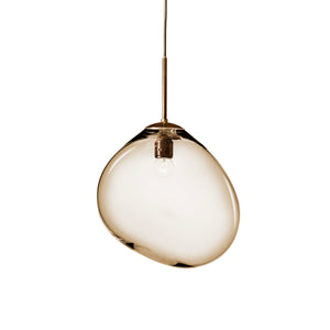 Mundblæst SKY glaslampe, toffee - designet af Pernille Bülow