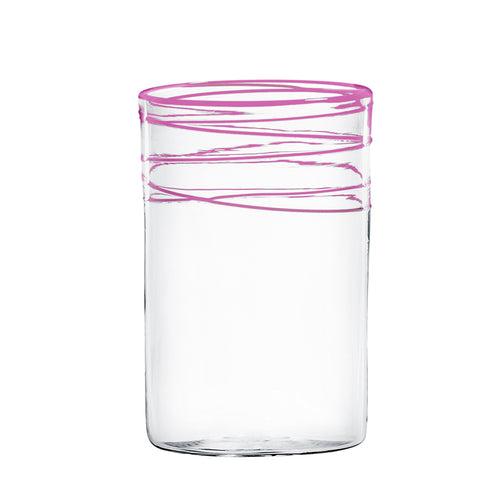 Juiceglas, lyserød