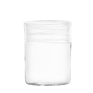 Mundblæst mælkeglas, hvid - håndlavet og designet af Pernille Bülow
